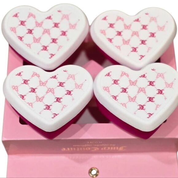 Juicy Couture Home 8-PC Heart Shaped Printed Silicone Snacking Container Set - Picture 3 of 8